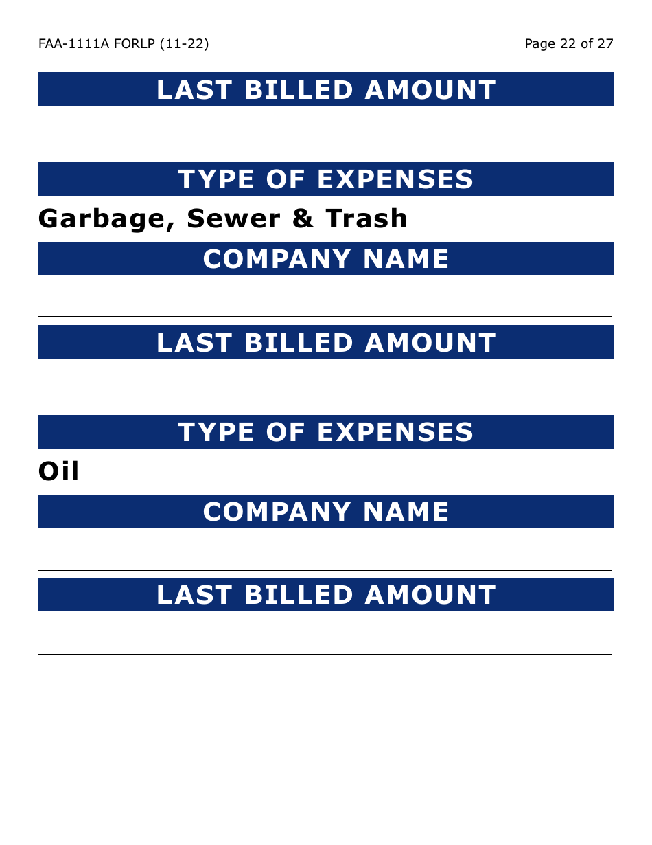 Form FAA-1111A-LP Participant Statement Verification Worksheet (Large Print) - Arizona, Page 22