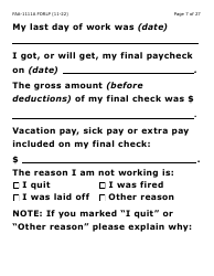 Form FAA-1111A-LP Participant Statement Verification Worksheet (Large Print) - Arizona, Page 7