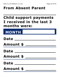 Form FAA-1111A-XLP Participant Statement Verification Worksheet (Extra Large Print) - Arizona, Page 20