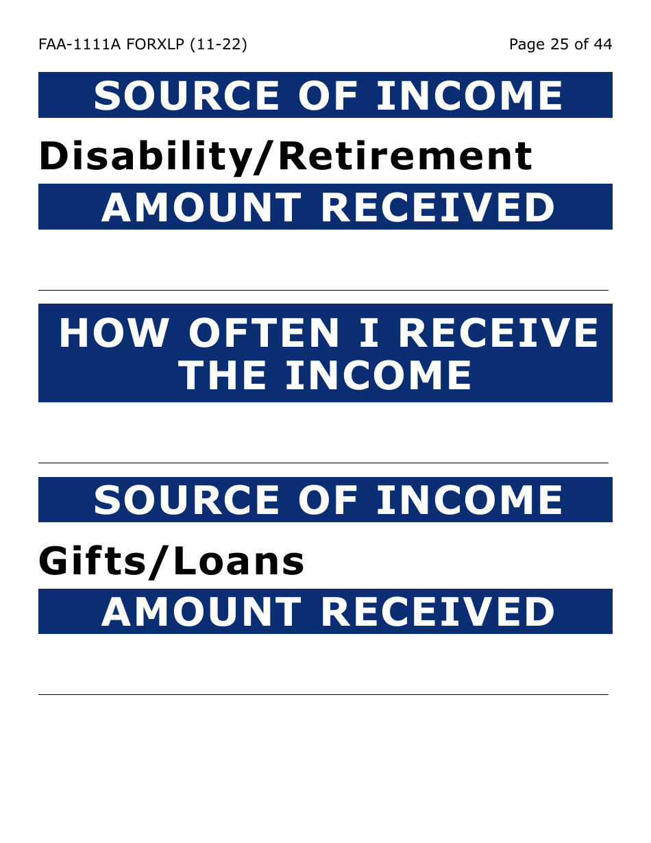 Form FAA-1111A-XLP Participant Statement Verification Worksheet (Extra Large Print) - Arizona, Page 25