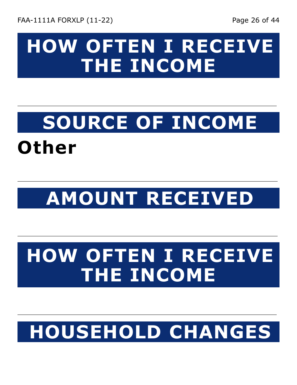 Form FAA-1111A-XLP Participant Statement Verification Worksheet (Extra Large Print) - Arizona, Page 26