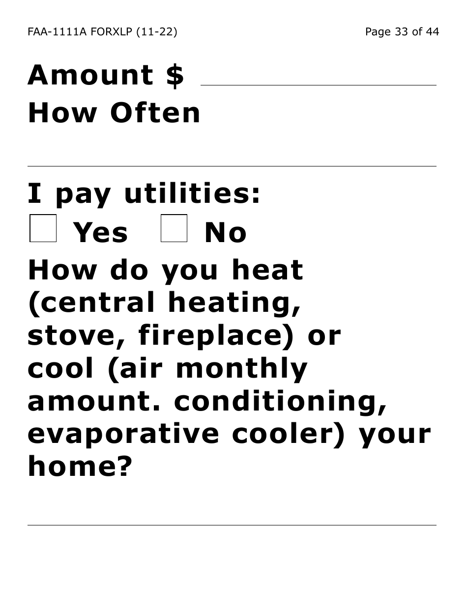 Form FAA-1111A-XLP Participant Statement Verification Worksheet (Extra Large Print) - Arizona, Page 33