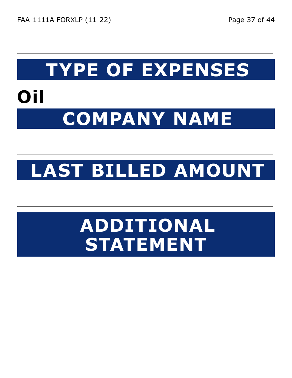 Form FAA-1111A-XLP Participant Statement Verification Worksheet (Extra Large Print) - Arizona, Page 37