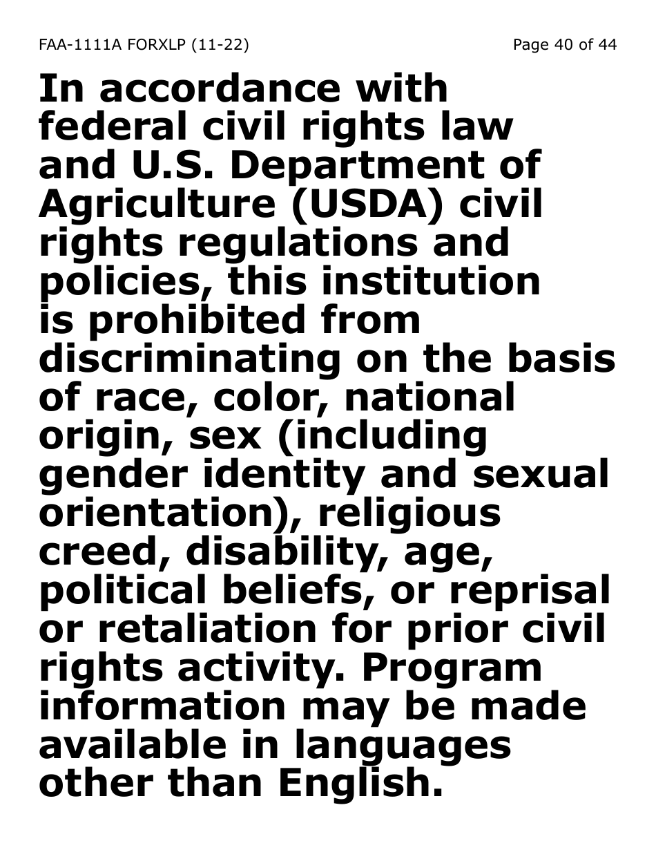 Form FAA-1111A-XLP Participant Statement Verification Worksheet (Extra Large Print) - Arizona, Page 40
