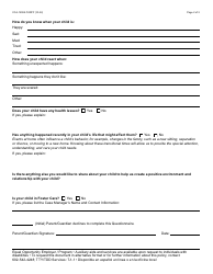 Form CCA-1200A About Me Questionnaire - Arizona, Page 2