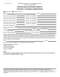 Document preview: Formulario CCA-1140A-S Inscripcion De Deposito Directo Para Centros Y Hogares Comunitarios - Arizona (Spanish)