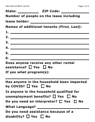 Form ASA-1011A-LP Appeal Request - Erap, Lihwap &amp; Liheap (Large Print) - Arizona, Page 3
