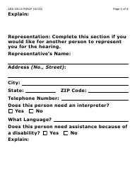 Form ASA-1011A-LP Appeal Request - Erap, Lihwap &amp; Liheap (Large Print) - Arizona, Page 4