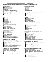 Form TC40-1 Consulting Engineer and Related Services Prequalification Application - Kentucky, Page 2