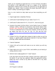 Form TC95-16 Application for U-drive-it - Kentucky, Page 3