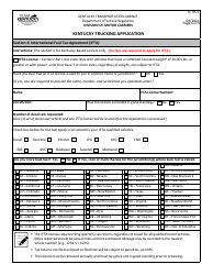 Form TC95-1 Kentucky Trucking Application - Kentucky, Page 4
