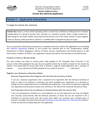 Form TC95-308 Charter Bus Authority Application - Kentucky, Page 2