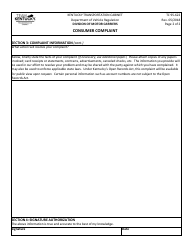 Form TC95-622 Consumer Complaint - Kentucky, Page 2