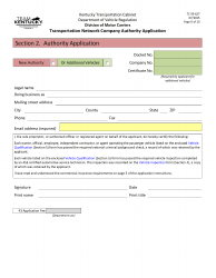 Form TC95-627 Transportation Network Company Authority Application - Kentucky, Page 6