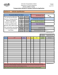 Form TC95-627 Transportation Network Company Authority Application - Kentucky, Page 9