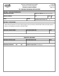 Document preview: Form TC94-180 55+ Driving Program Application - Kentucky