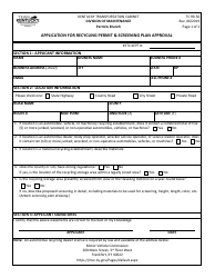 Document preview: Form TC99-56 Application for Recycling Permit & Screening Plan Approval - Kentucky
