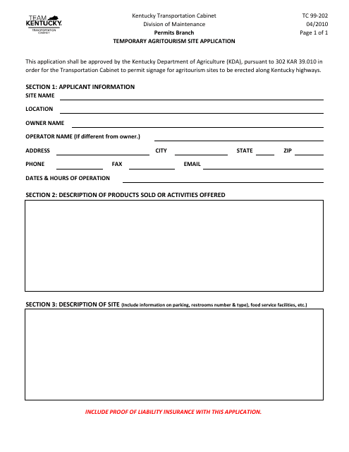 Form TC99-202  Printable Pdf