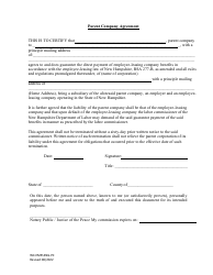 Document preview: Form WC-EMPLSNG-PC Parent Company Agreement - New Hampshire
