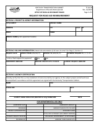 Form TC20-38 Request for Road Aid Reimbursement - Kentucky