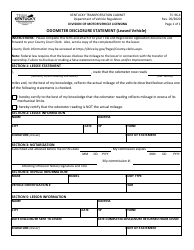 Document preview: Form TC96-4 Odometer Disclosure Statement (Leased Vehicle) - Kentucky