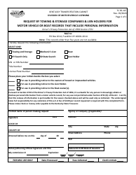 Document preview: Form TC96-16T Request by Towing & Storage Companies & Lien Holders for Motor Vehicle or Boat Records That Include Personal Information - Kentucky