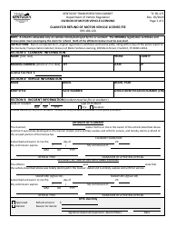 Document preview: Form TC96-171 Claim for Refund of Motor Vehicle License Fee - Kentucky