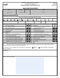 Document preview: Form TC62-67 Ds&s Inspection Report - Kentucky