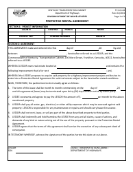 Document preview: Form TC62-102 Protective Rental Agreement - Kentucky
