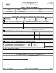 Document preview: Form TC62-206 Moving Expense Estimate/Bid - Kentucky