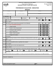 Document preview: Form TC62-220 Performance Evaluation - Demolition Services - Kentucky