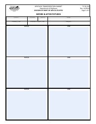 Form TC62-229 Before &amp; After Pictures - Kentucky