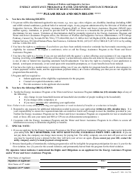 Form 2824-EL Application for Assistance - Energy Assistance Program &amp; Water and Sewer Assistance Program - Nevada, Page 8