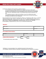 Reciprocity Request Form - Indiana, Page 2