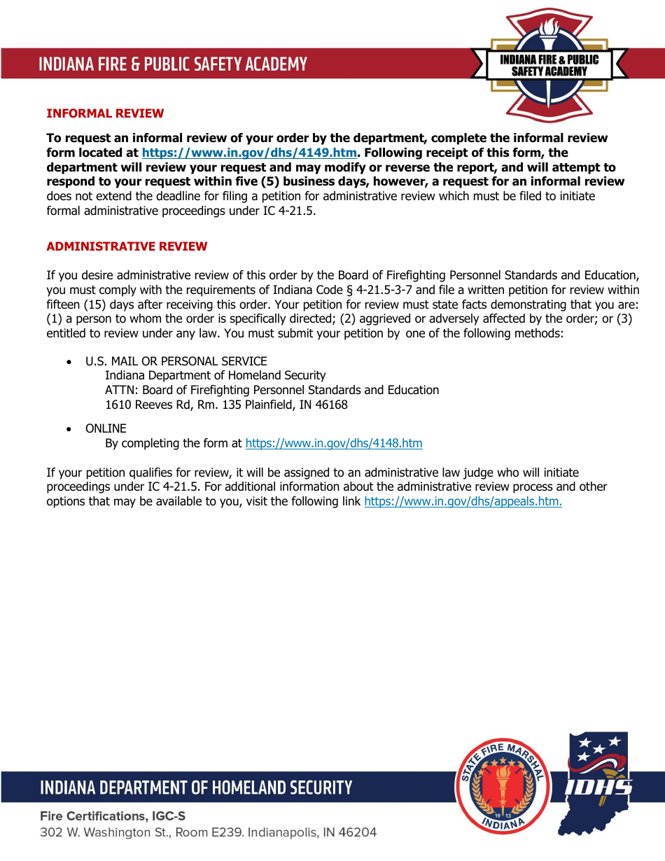 Reciprocity Request Form - Indiana, Page 3