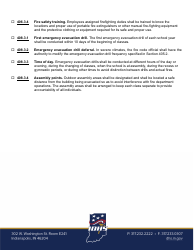 Fire Safety and Evacuation Plans Review Sheet - Group E Occupancy - Indiana, Page 4
