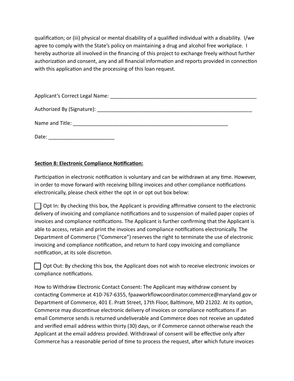 Business Telework Assistance Grant Program Application - Maryland, Page 11