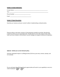 Business Telework Assistance Grant Program Application - Maryland, Page 3