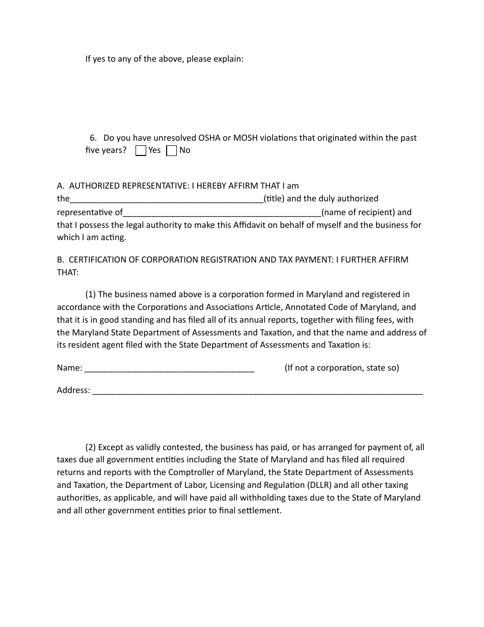 Business Telework Assistance Grant Program Application - Maryland, Page 6