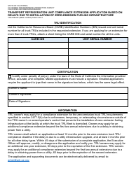 Form TTD/FTB-097 Transport Refrigeration Unit Compliance Extension Application Based on Delays Due to Installation of Zero-Emission Fueling Infrastructure - California, Page 3