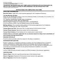 Form TTD/FTB-097 Transport Refrigeration Unit Compliance Extension Application Based on Delays Due to Installation of Zero-Emission Fueling Infrastructure - California, Page 5