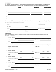 Form 2115 Initial in-State Firm Registration - South Carolina, Page 2