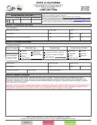 CDFA Form ACP-73-001 Complaint Form - Animal Care Program - California