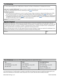 Form DRS-RK MS500 Plan 3 Withdrawal - Washington, Page 3