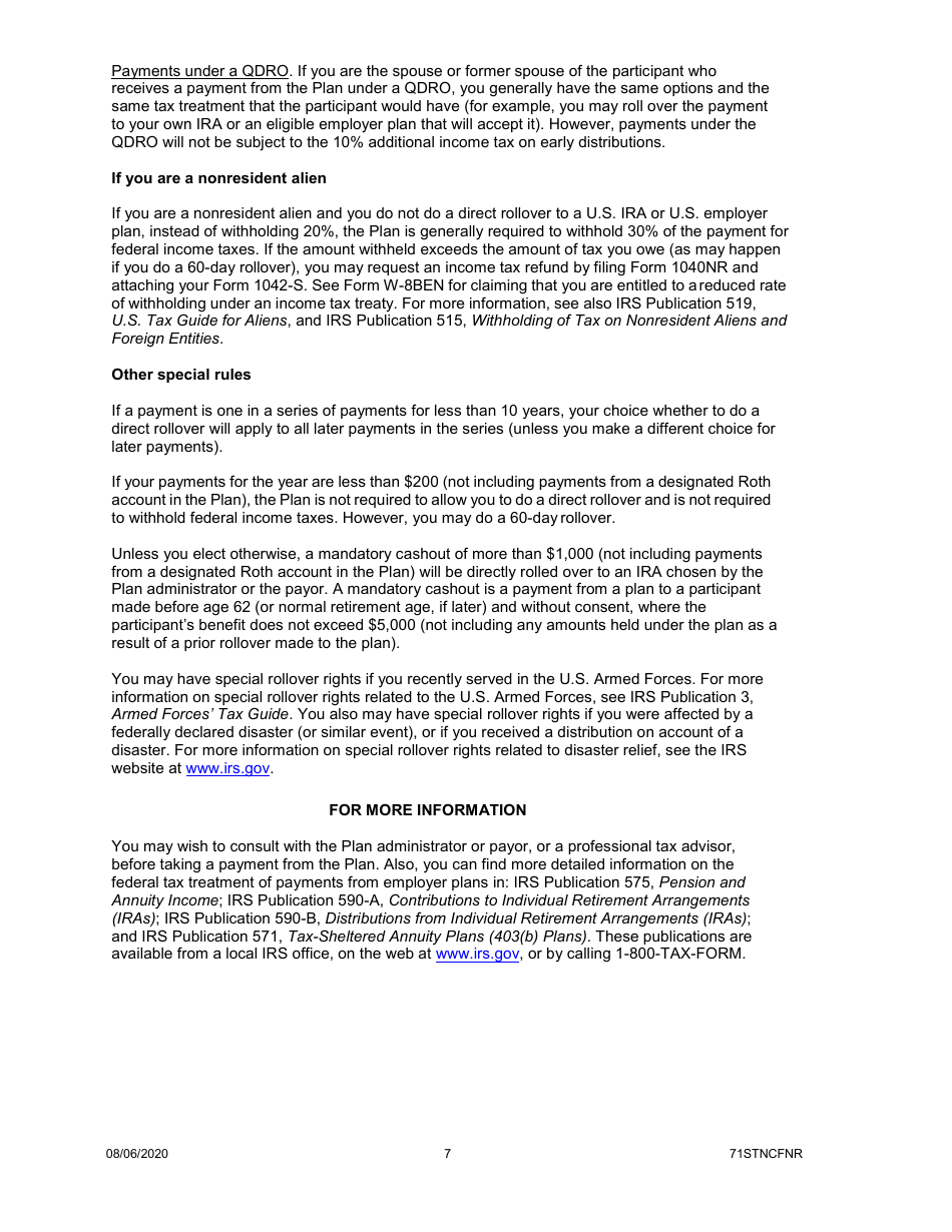 Form DRS-RK D506 Dcp In-Service Withdrawal - Washington, Page 10