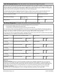 Form DRS-RK MS503 Plan 3 Tap Annuity Purchase - Washington, Page 3