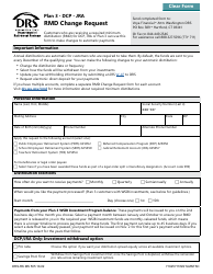 Form DRS-RK MS505 Rmd Change Request - Plan 3, Dcp, Jra - Washington