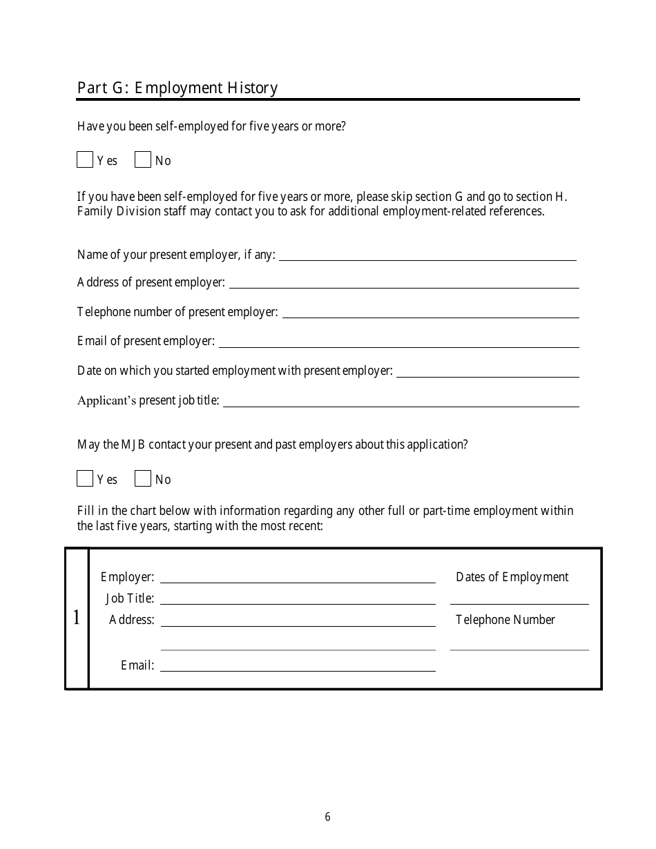 Guardian Ad Litem Roster Application - Maine, Page 6