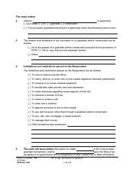 Form GDN ALL042 Order Appointing Successor or Co-guardian/Conservator - Washington, Page 2