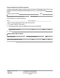 Form GDN M205 Motion for Immediate Order (Ex Parte) - Emergency Minor Guardianship and Restraining Order - Washington, Page 6